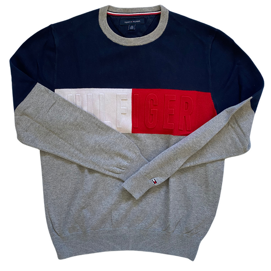 Pull col rond Tommy Hilfiger en coton - taille XS